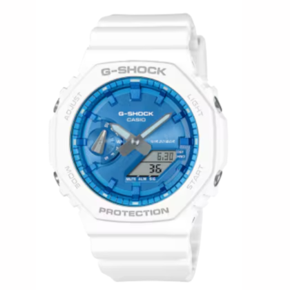 Casio G-Shock GA-2100WS-7ADR White Resin Band Women Sports Watch 